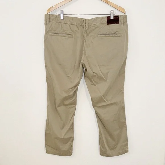 HUGO BOSS Khakis Regular Fit Cropped Flat Front Size 38 - Picture 5 of 12